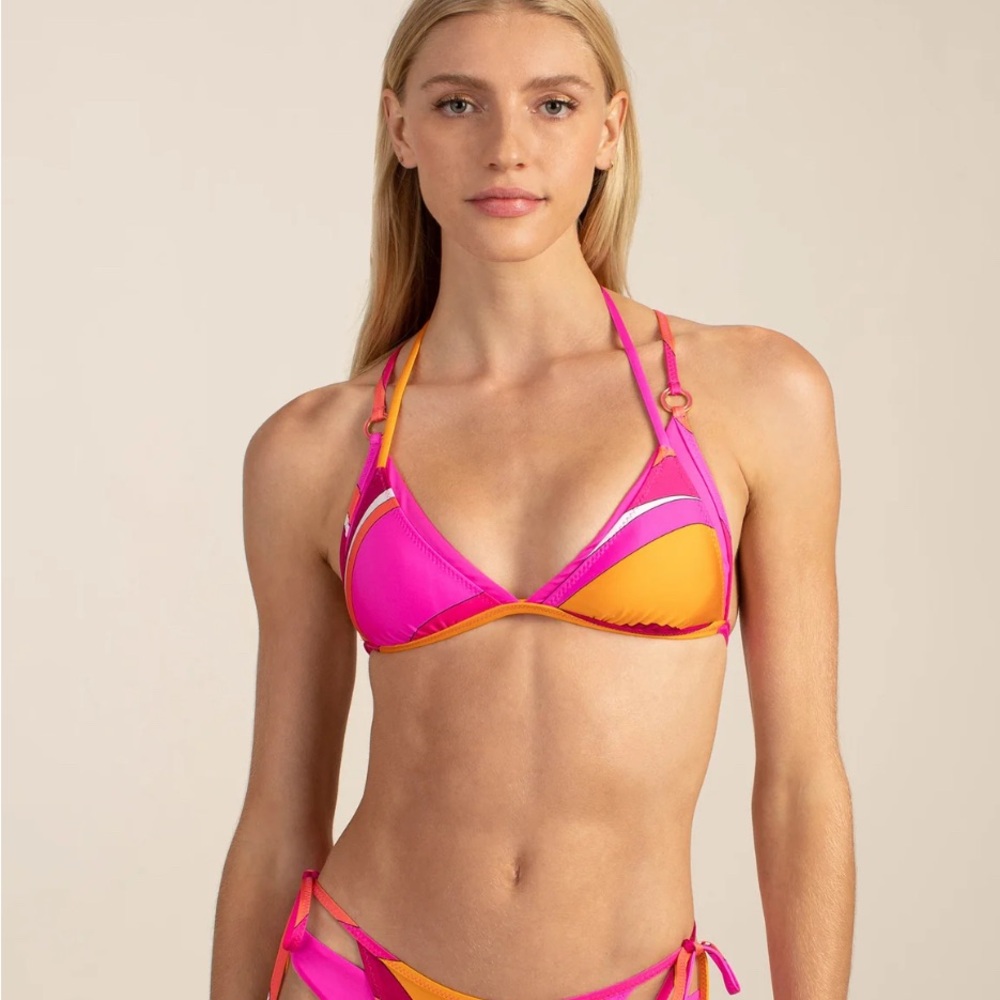 TRINA TURK SWIM
Vivid Vista Layered Triangle Swim Top